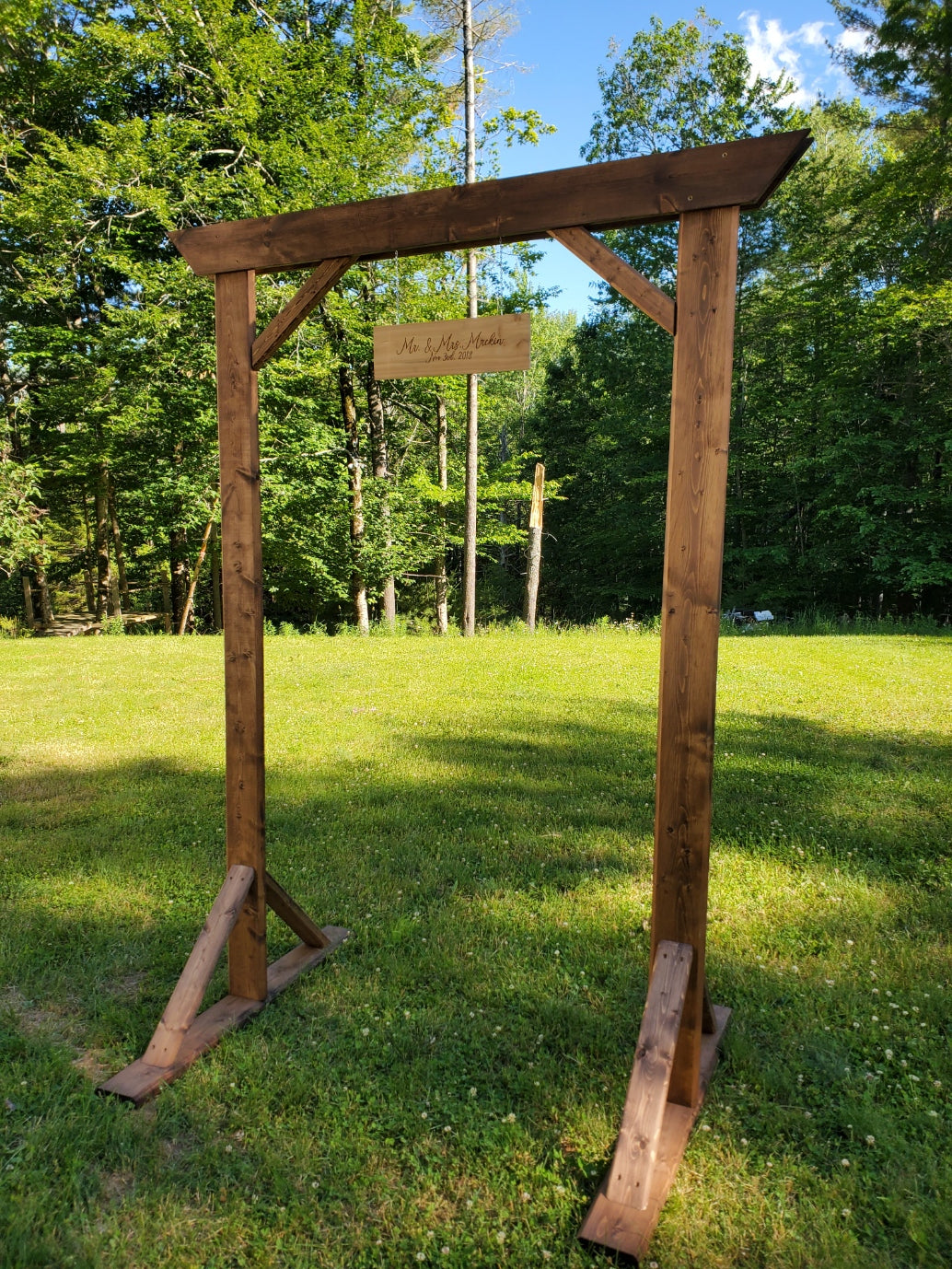 Handcrafted Wooden Ceremony Arch/Arbor